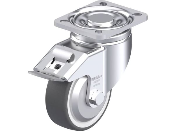 Blickle styrehjul i stål 750086 LH-POTH 100G-1-FI-FA (hjuldiameter 100 mm, maks. 300 kg)