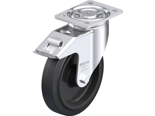 Blickle 851864 LH-POEV 200XR-FI styrehjul i stål - hjuldiameter: 200 mm - bæreevne (maks.): 500 kg - 1 stk