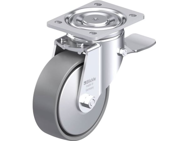 Blickle 946736 styrhjul i stål, LH-PO 150K-ST-ELS-FA, hjuldiameter 150 mm, bärförmåga (max) 400 kg, 1 st