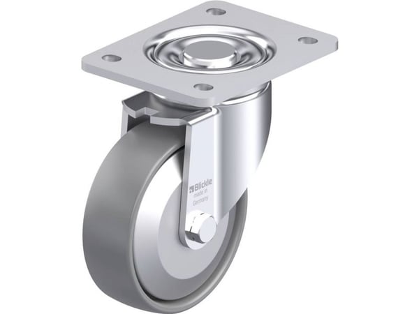 Blickle 946708 LH-PO 125G-3-ELS-FA Teräksinen kääntöpyörä Pyörän halkaisija: 125 mm Kantavuus (max.): 300 kg 1 kpl