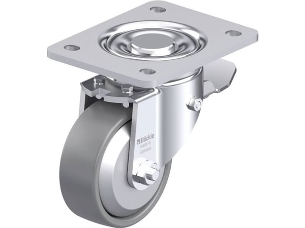 Blickle 946700 LH-PO 100KA-3-ST-ELS-FA Teräksinen kääntöpyörä Pyörän halkaisija: 100 mm Kantavuus (max.): 280 kg 1 kpl