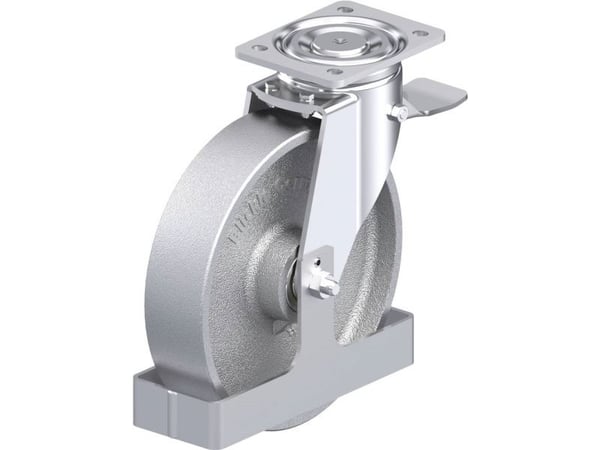 Blickle 918807 LH-G 250K-ST-FS Teräksinen kääntöpyörä Pyörän halkaisija: 250 mm Kantavuus (max.): 900 kg 1 kpl