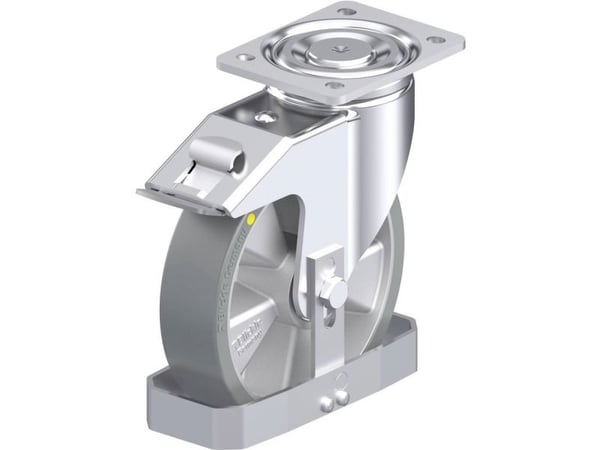 Blickle 872483 LH-ALTH 200K-FI-AS-FS styrhjul i stål, hjuldiameter 200 mm, bärförmåga (max) 800 kg, 1 st