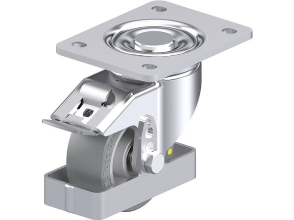 Blickle 939418 LH-ALTH 101K-3-FI-AS-FS Teräksinen kääntöpyörä Pyörän halkaisija: 100 mm Kantavuus (max.): 420 kg 1 kpl