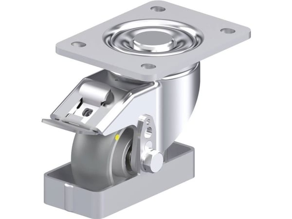 Blickle 939397 LH-ALTH 101K-3-FI-AS-CO-FS styrehjul i stål, hjuldiameter 100 mm, bæreevne (maks.) 420 kg (1 stk)