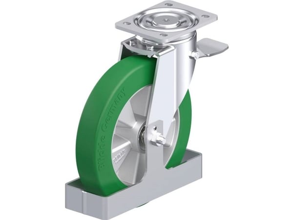 Blickle 884500 LH-ALST styrehjul i stål, hjuldiameter 250 mm, bæreevne maks. 850 kg, 1 stk