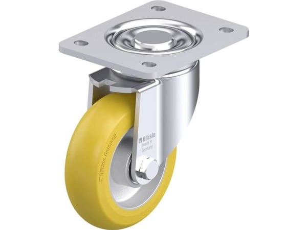 Blickle 879695 LH-ALTH 125K-3-CO styrehjul i stål, hjuldiameter 125 mm, bæreevne (maks.) 550 kg, 1 stk