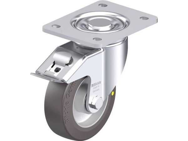 Blickle 905954 LH-ALST 125K-3-FI-AS Ohjauspyörä terästä Pyörän halkaisija: 125 mm Kantavuus (max.): 370 kg 1 kpl