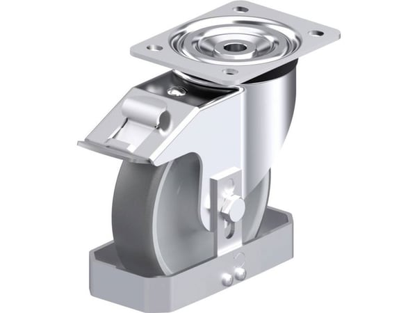 Blickle 909872 L-PATH 160R-FI-FS styrhjul i stål, hjuldiameter: 160 mm, bärförmåga (max): 400 kg, 1 st
