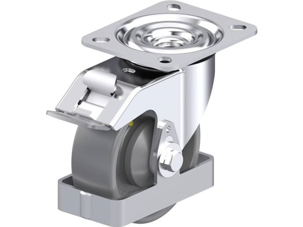Blickle 939679 L-PO 100KA-FI-ELS-FS styrehjul i stål hjuldiameter 100 mm bæreevne maks. 250 kg