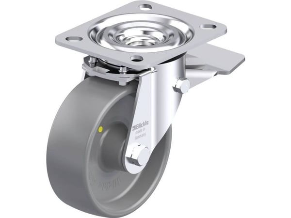 Blickle 913043 L-PO 100G-ST-ELS styrehjul i stål - hjuldiameter 100 mm - bæreevne (maks.) 250 kg - 1 stk