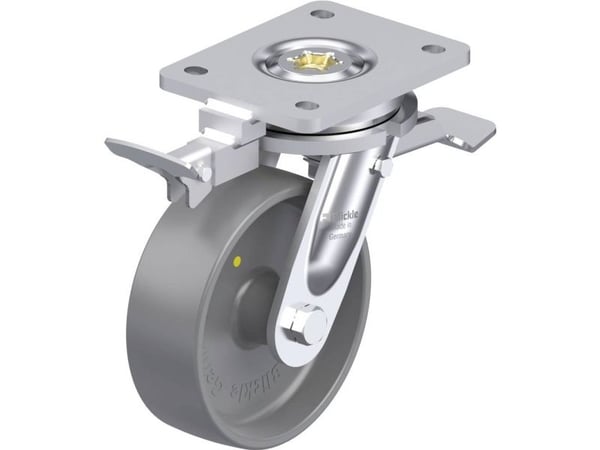 Blickle 937026 LO-PO 150G-ST-ELS-RI4 styrhjul för tung last, hjuldiameter 150 mm, bärförmåga (max) 400 kg, 1 st