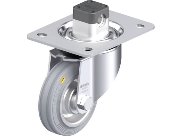 Blickle styrhjul 850020 LK-RD 100R-3-CS11-VLI, stål, hjuldiameter 100 mm, max last 100 kg – 1 st