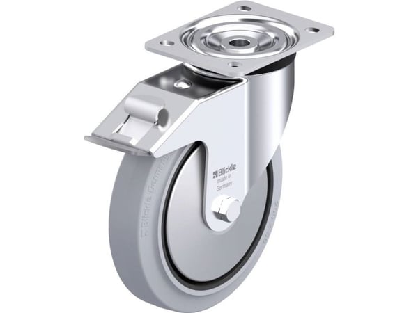 Blickle 749372 L-POEV 200KA-FI-SG-FA Styrhjul i stål, hjul Ø200 mm, 400 kg max, 1 st