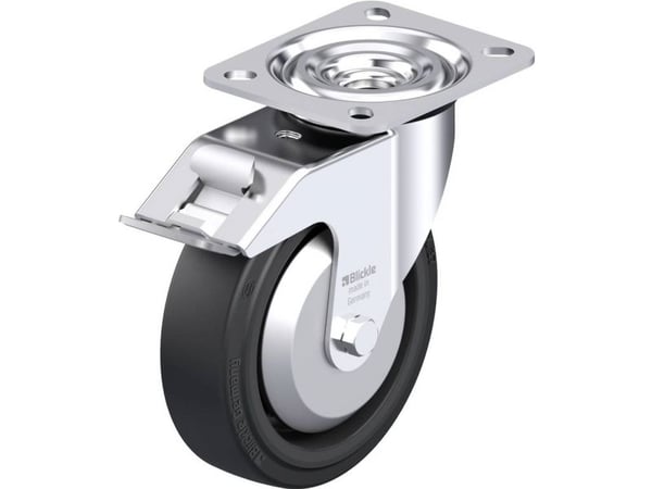 Blickle 850571 L-POEV 125KAD-FI-FA styrhjul i stål - hjuldiameter 125 mm - bärförmåga (max.) 250 kg - 1 st
