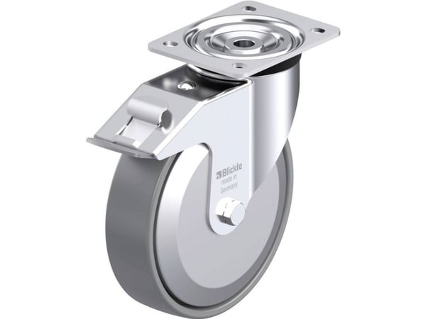 Blickle 946888 L-PO 200K-FI-ELS-FA Teräksinen kääntöpyörä Pyörän halkaisija: 200 mm Kantavuus (max.): 400 kg 1 kpl