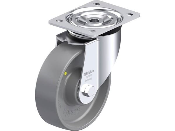 Blickle 843664 L-PO 160K-ELS styrehjul i stål, hjuldiameter 160 mm, bæreevne (maks.) 400 kg, 1 stk