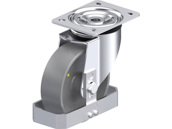 Blickle 939722 L-PO 150G-ELS-FS styrehjul i stål – hjuldiameter 150 mm, bæreevne (maks.) 400 kg (1 stk.)
