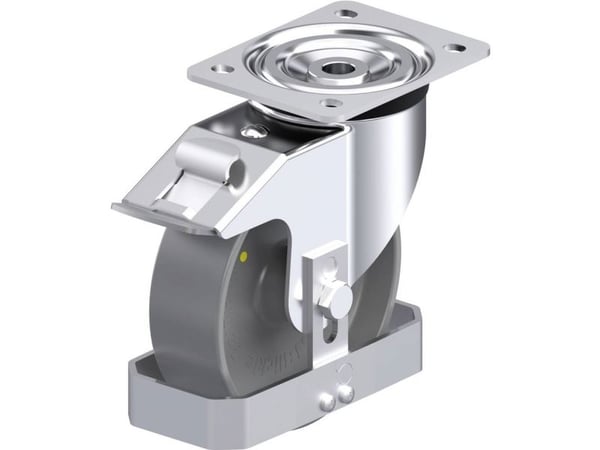 Blickle 939767 L-PO 160G-FI-ELS-FS Teräksinen kääntöpyörä Pyörän halkaisija: 160 mm Kantavuus (max.): 400 kg 1 kpl