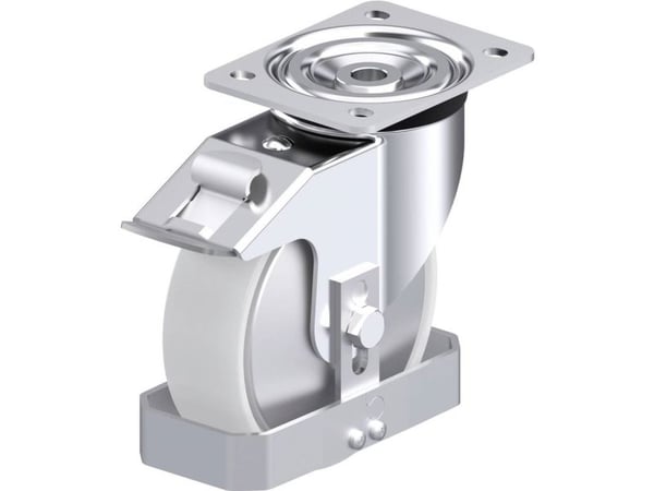 Blickle 933011 L-PO 160G-FI-FA-FS styrehjul i stål - hjuldiameter 160 mm, bæreevne (maks.) 400 kg (1 stk)