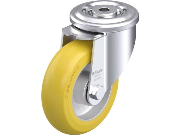 Blickle 879539 LKR-ALTH 125K-CO styrhjul i stål - hjuldiameter 125 mm - bärförmåga (max) 350 kg (1 st)