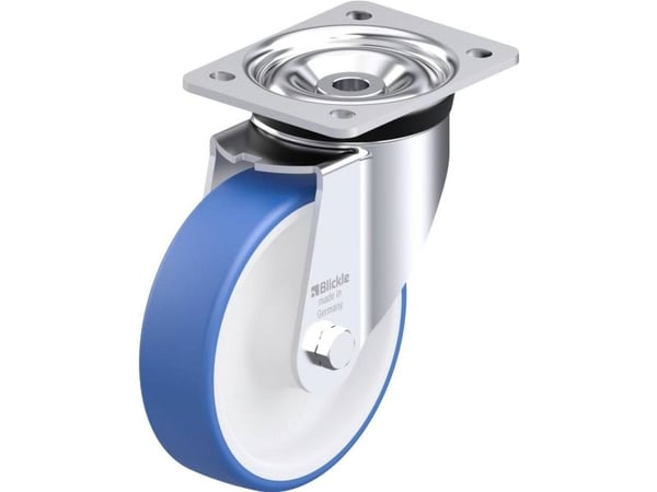 Blickle 947998 LK-POTHS 160XR styrhjul i stål, hjuldiameter 160 mm, bärförmåga (max) 400 kg, 1 st