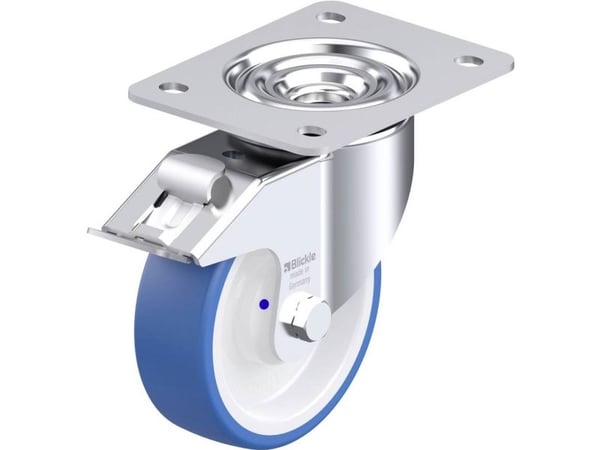 Blickle 947962 LK-POTHS 125XKA-3-FI styrehjul i stål, hjuldiameter 125 mm, maks. bæreevne 275 kg, 1 stk