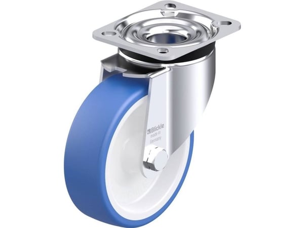 Blickle 936370 LK-POTHS 125G-1 Teräksiset kääntyvät pyörät Pyörän halkaisija: 125 mm Kantavuus (max): 275 kg 1 kpl 1 kpl