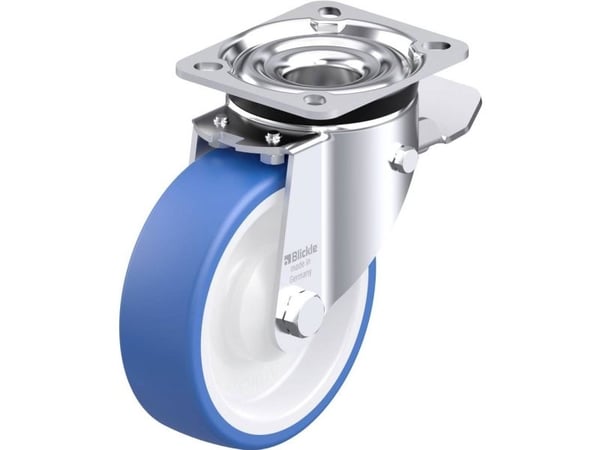 Blickle 936394 LK-POTHS 125KA-1-ST styrhjul i stål, hjuldiameter 125 mm, bärförmåga (max) 275 kg, 1 st
