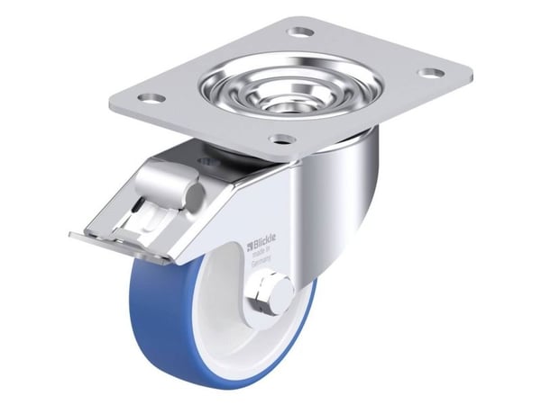 Blickle 936364 LK-POTHS 100R-3-FI styrhjul i stål, hjuldiameter 100 mm, bärförmåga (max) 200 kg, 1 st