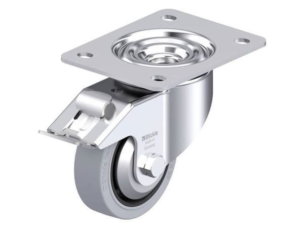 Blickle 750335 LK-POEV 100R-3-FI-SG-FA styrehjul i stål hjuldiameter 100 mm bæreevne (maks.) 200 kg 1 stk