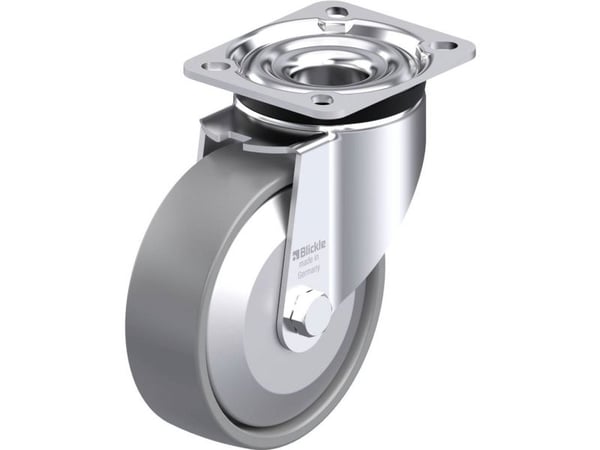 Blickle 946796 LK-PO 125KA-1-ELS-FA Teräksinen kääntöpyörä Pyörän halkaisija: 125 mm Kantavuus (max.): 300 kg 1 kpl