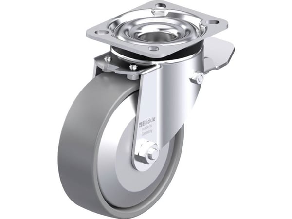 Blickle 946798 LK-PO 125KA-1-ST-ELS-FA styrehjul i stål hjuldiameter 125 mm bæreevne (maks.) 300 kg 1 stk