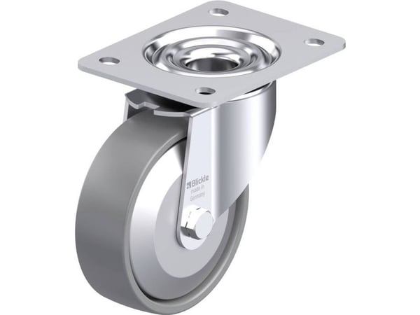 Blickle 946799 LK-PO 125KA-3-ELS-FA Teräksinen kääntöpyörä Pyörän halkaisija: 125 mm Kantavuus (max.): 300 kg 1 kpl