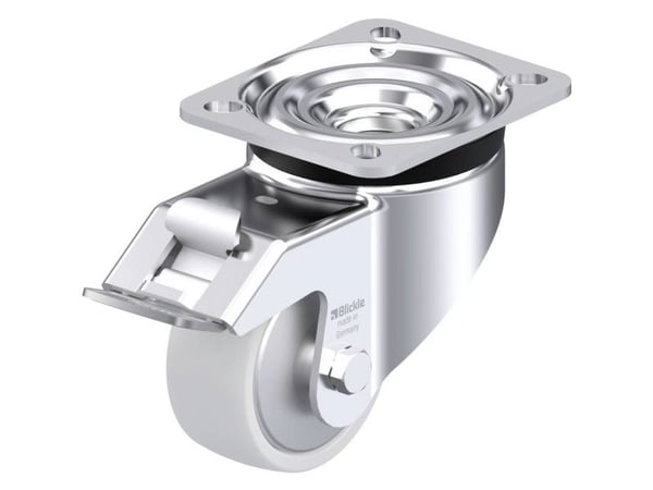 Blickle 852653 LK-PO 75R-FI-FA styrhjul i stål, hjuldiameter 75 mm, bärförmåga (max) 200 kg, 1 st