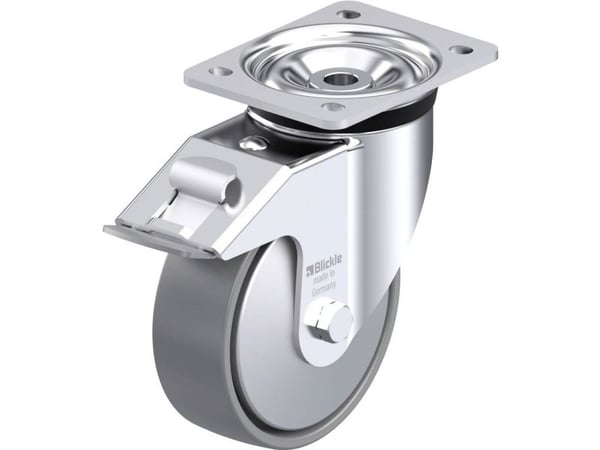 Blickle 946806 LK-PO 150K-FI-ELS-FA styrehjul i stål, hjuldiameter 150 mm, bæreevne maks. 400 kg, 1 stk