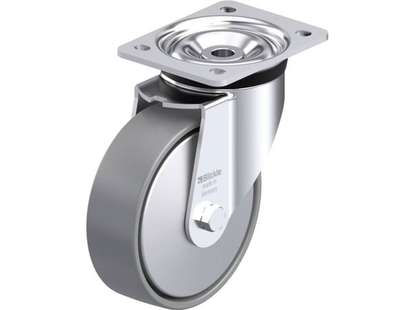 Blickle styrhjul 946808 LK-PO 160G-ELS-FA stål Ø160 mm bärförmåga (max) 450 kg