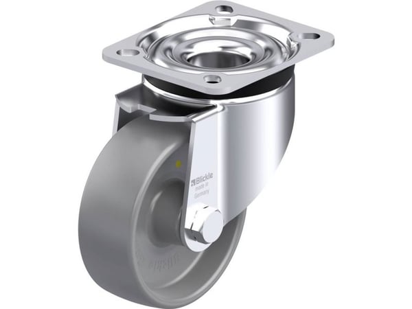 Blickle styrehjul i stål 618140 LK-PO 100G-1-ELS, hjuldiameter 100 mm, maks. 280 kg (1 stk)
