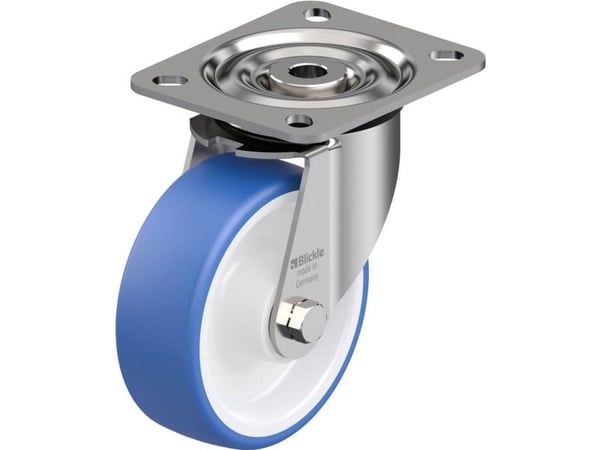 Blickle 937257 LX-POTHS styrehjul i rustfritt stål, hjuldiameter 100 mm, bæreevne (maks.) 200 kg, 1 stk
