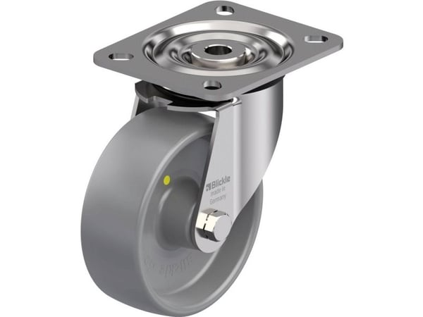 Blickle 879422 LX-PO 100G-ELS styrehjul i rustfritt stål - hjuldiameter 100 mm, bæreevne maks. 250 kg - 1 stk