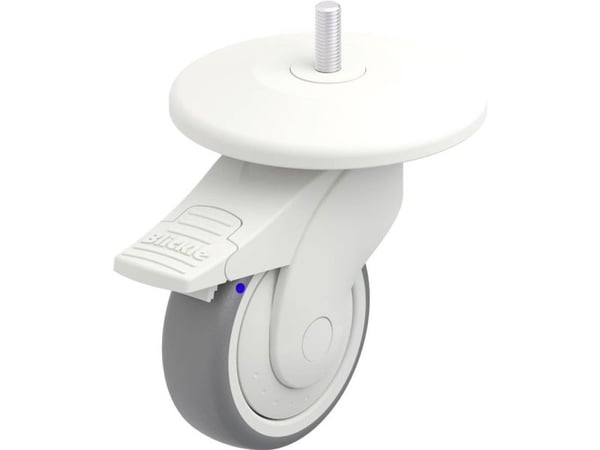 Blickle 849322 LWKX-TPA styrhjul i plast, hjuldiameter 100 mm, bärförmåga max 100 kg (1 st)