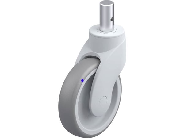 Blickle 751718 LWGX-TPA 126G-ZAX55 styrhjul i plast, hjuldiameter 125 mm, bärförmåga (max) 110 kg, 1 st