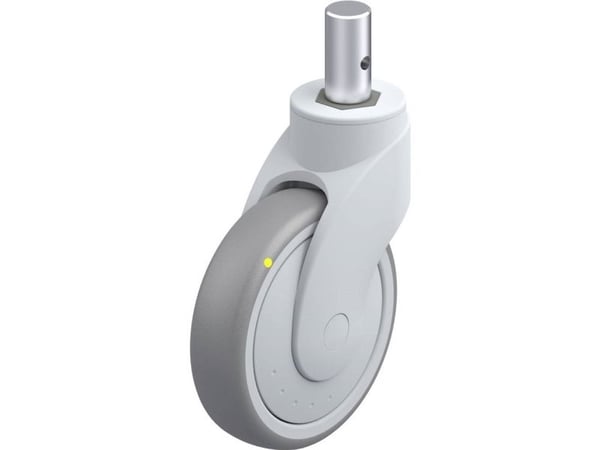 Blickle 743863 LWGE-TPA 126KF-ELS-ZA55 Muovinen kääntyvä pyörä Pyörän halkaisija: 125 mm Kantavuus (max.): 80 kg 1 kpl