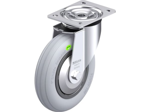 Blickle 849964 L-VWPP 200R-SG-FA Teräksinen kääntöpyörä Pyörän halkaisija: 200 mm Kantavuus (max.): 100 kg 1 kpl