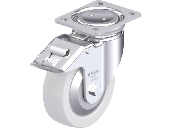 Blickle 852878 LUH-SPO 160G-FI-FA styrhjul i stål - hjuldiameter 160 mm - bärförmåga (max.) 850 kg - 1 st