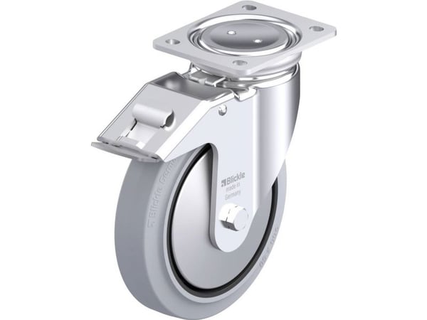 Blickle styrhjul i stål 851660 LUH-POEV 200XKA-FI-SG-FA Hjuldiameter 200 mm, max 500 kg