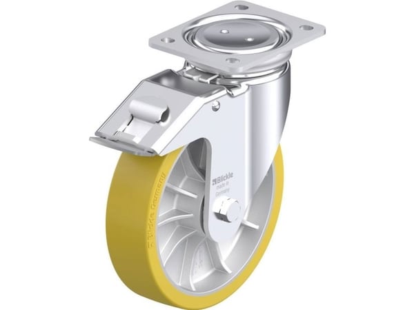 Blickle 936638 LUH-ALTH 202K-FI styrhjul i stål, hjuldiameter 200 mm, bärförmåga max 1000 kg, 1 st