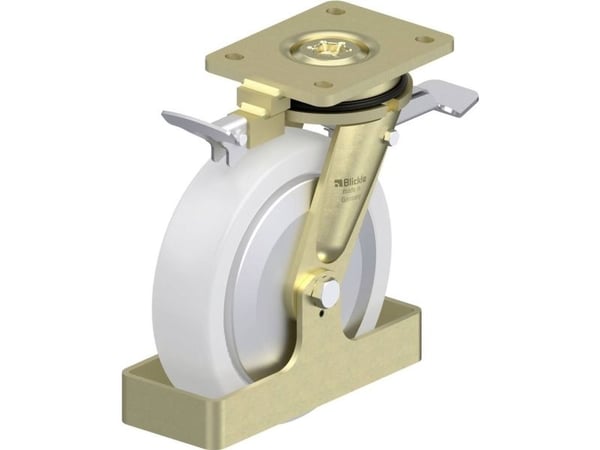 Blickle 940240 LS-SPO 200K-ST-FA-RI4-FS styrhjul för tung last 200 mm, 1500 kg
