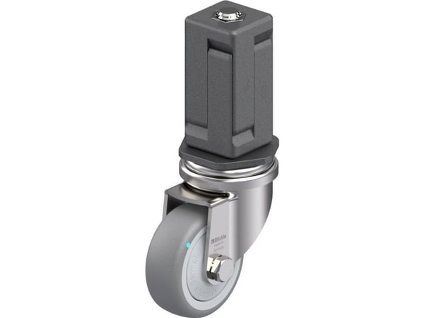 Blickle 849503 LRXA-TPA 50KFD-EXV05 Kääntyvä laitepyörä ruostumatonta terästä Pyörän halkaisija: 50 mm Kantavuus (max.): 50 kg 1 kpl
