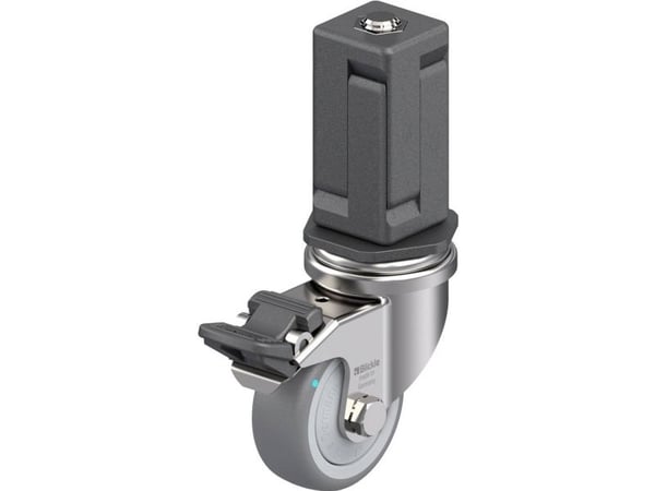 Blickle 849474 LRXA-TPA 50KFD-FI-EXV05 Kääntyvä laitepyörä ruostumatonta terästä Pyörän halkaisija: 50 mm Kantavuus (max.): 50 kg 1 kpl